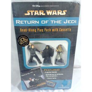 Star Wars Return of The Jedi Read-Along Play Pack w/ Cassette, Book & Figures